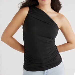 ‼️SALE‼️ Sofia by Sofia Vergara Asymmetrical one shoulder ruched Top